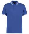 KK409 Tipped Collar Polo Royal Blue / White colour image